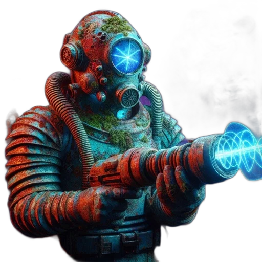 staff, weapon, robot, mask transparent PNG cut-out