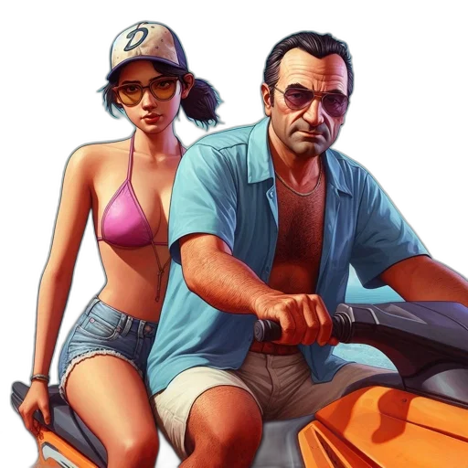 car, concept art, comic book art, pixel art transparent PNG cut-out