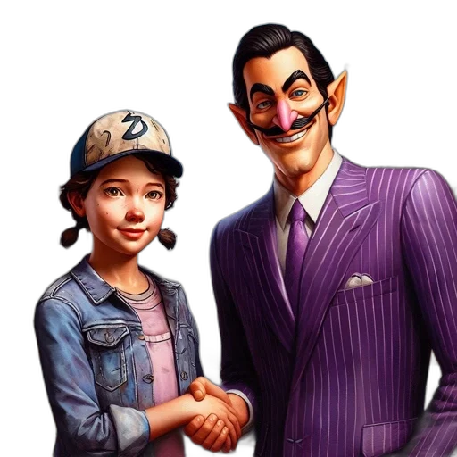 staff, face, mask, hat transparent PNG cut-out