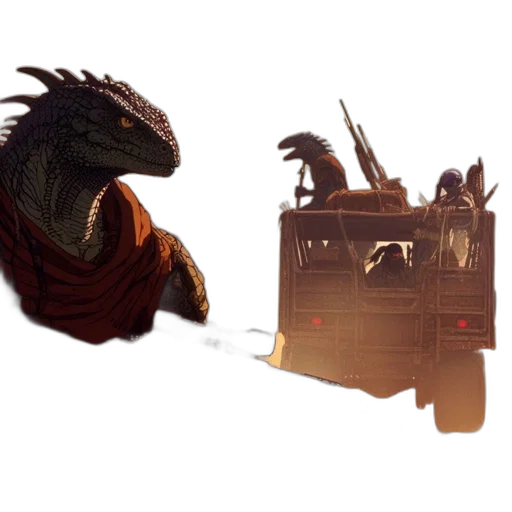 dragon, creature, animal, weapon transparent PNG cut-out