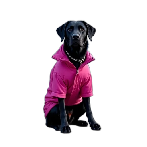 jacket, animal, umbrella, neon transparent PNG cut-out
