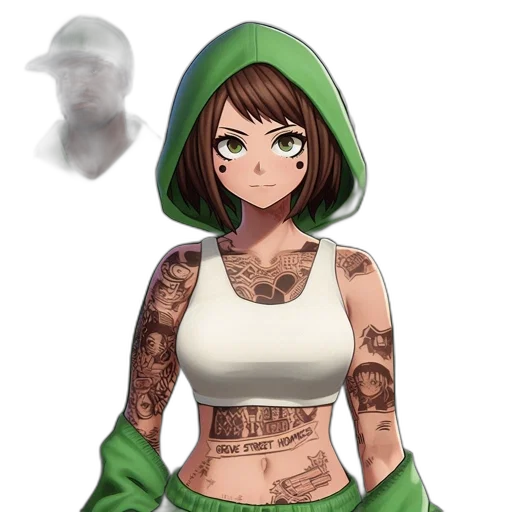 dress, face, jacket, concept art transparent PNG cut-out