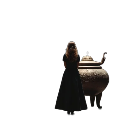 dress, furniture, animal, staff transparent PNG cut-out
