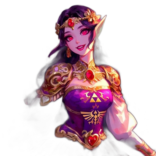 dress, crown, staff, mask transparent PNG cut-out