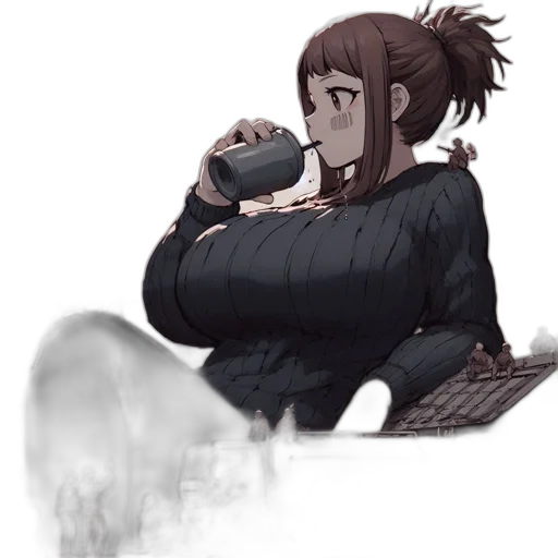 creature, staff, jacket, food transparent PNG cut-out