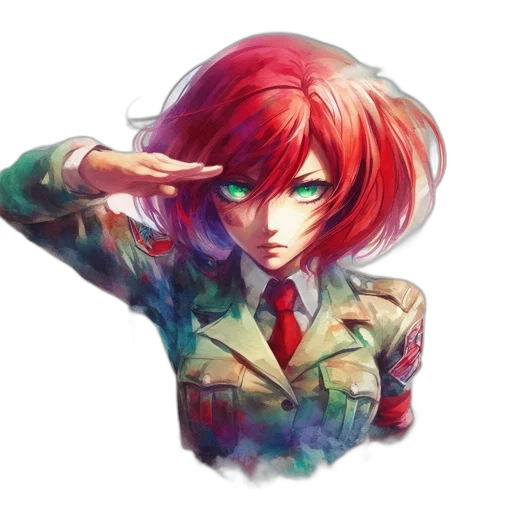 jacket, weapon, face, staff transparent PNG cut-out