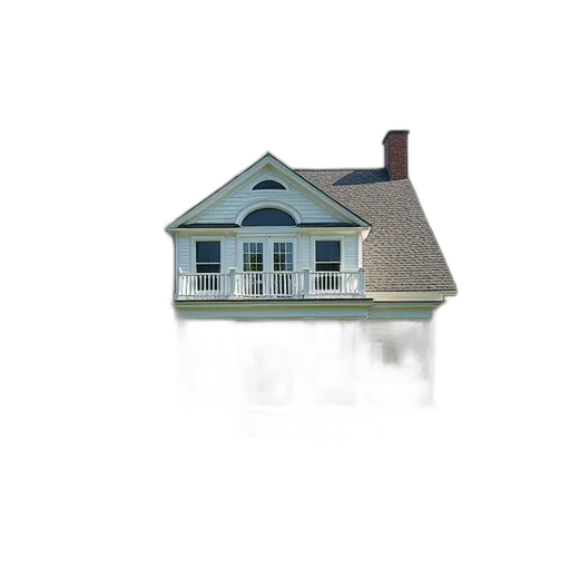 building, umbrella, furniture, 3d render transparent PNG cut-out