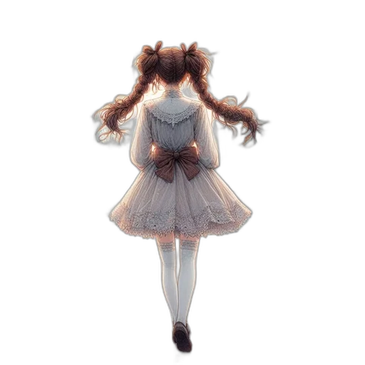 dress, hair, crown, creature transparent PNG cut-out