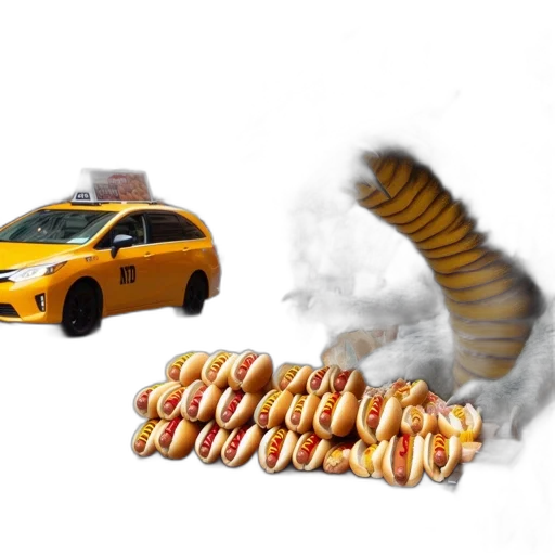 food, car, animal, dragon transparent PNG cut-out
