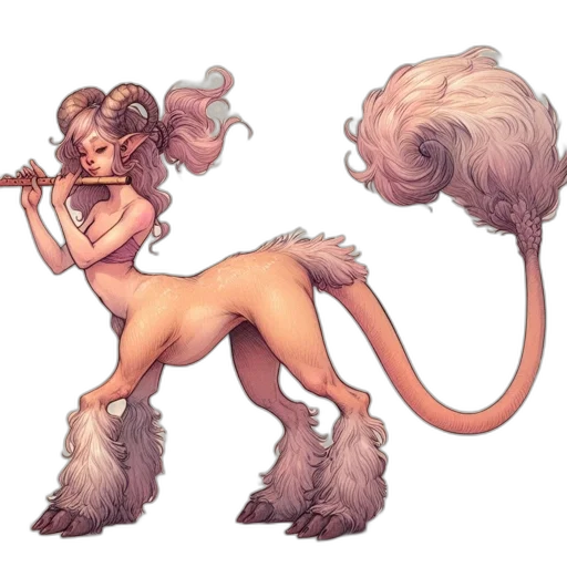 staff, creature, dragon, hair transparent PNG cut-out