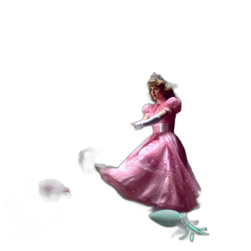 dress, dragon, staff, sword transparent PNG cut-out
