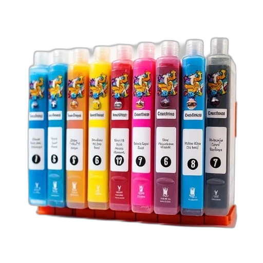 bottle, colorful, pack, set transparent PNG cut-out
