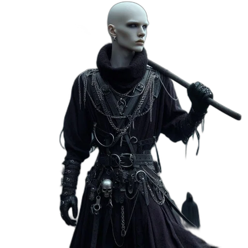 staff, mask, sword, jacket transparent PNG cut-out