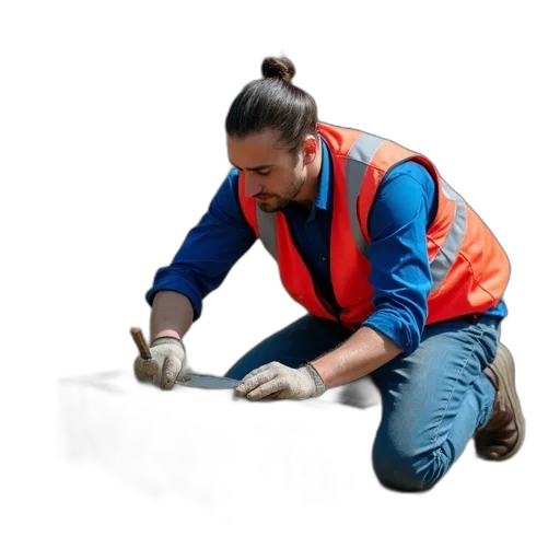 staff, jacket, man, blue transparent PNG cut-out
