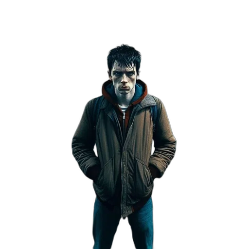 jacket, face, creature, mask transparent PNG cut-out