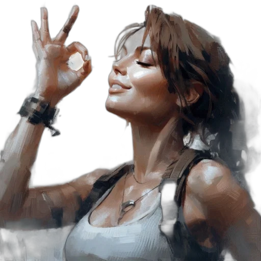 photorealistic, oil painting, concept art, fantasy art transparent PNG cut-out