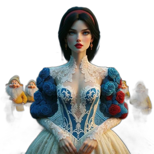 dress, concept art, fantasy art, 3d render transparent PNG cut-out