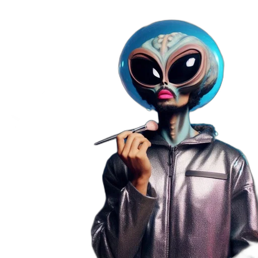 mask, jacket, robot, creature transparent PNG cut-out