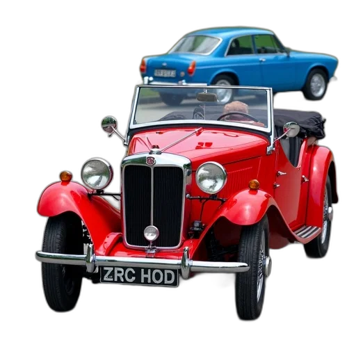 car, photorealistic, 3d render, red transparent PNG cut-out