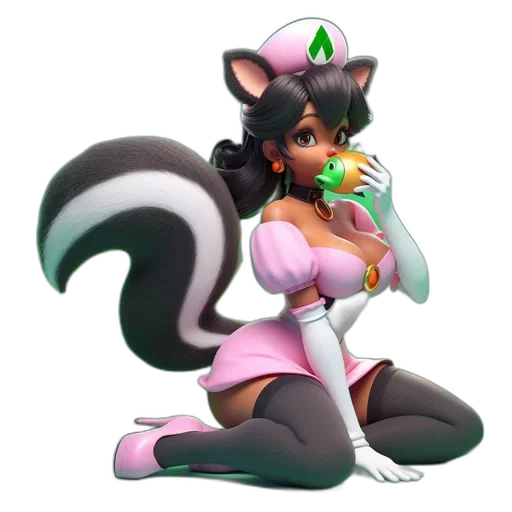staff, animal, concept art, 3d render transparent PNG cut-out