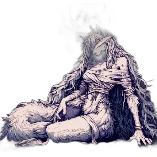 creature, mask, dragon, hair transparent PNG cut-out