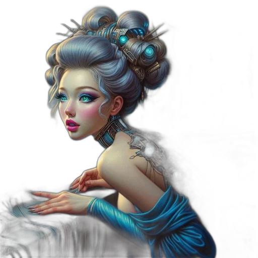fantasy art, concept art, photorealistic, oil painting transparent PNG cut-out