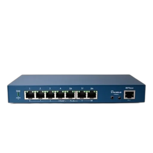 blue, network, switch, eight transparent PNG cut-out