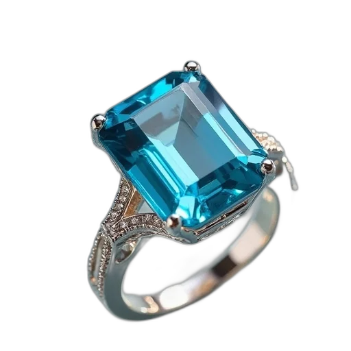 jewelry, crown, 3d render, blue transparent PNG cut-out