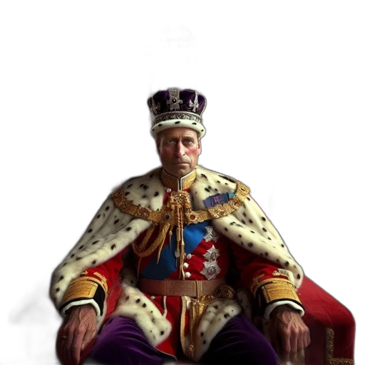 crown, staff, face, sword transparent PNG cut-out