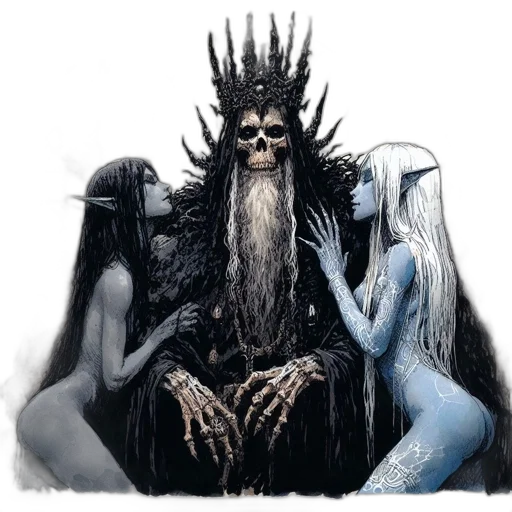 crown, creature, concept art, fantasy art transparent PNG cut-out