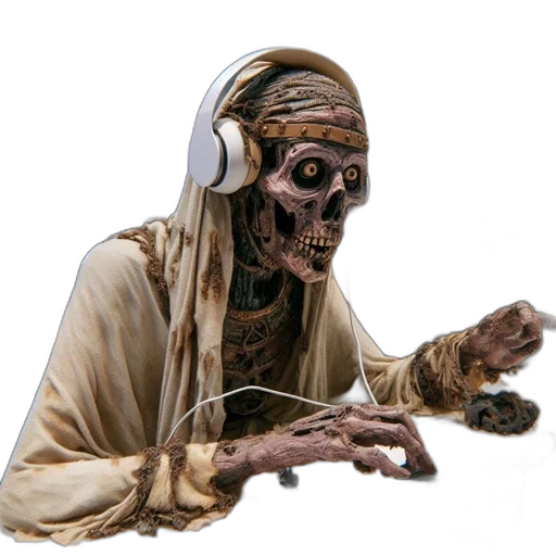 staff, mask, creature, face transparent PNG cut-out