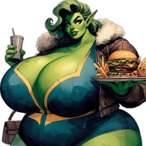 food, concept art, comic book art, fantasy art transparent PNG cut-out