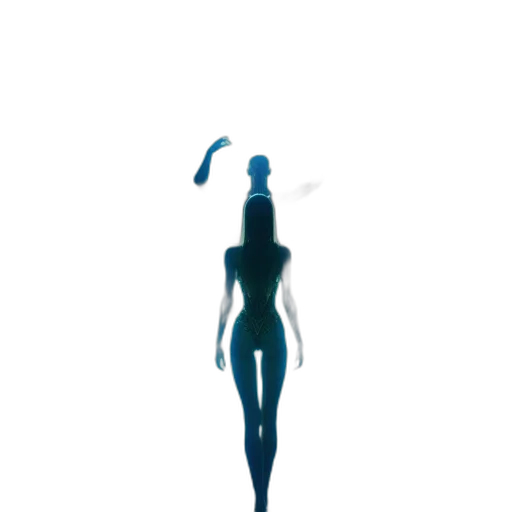 staff, dress, robot, creature transparent PNG cut-out