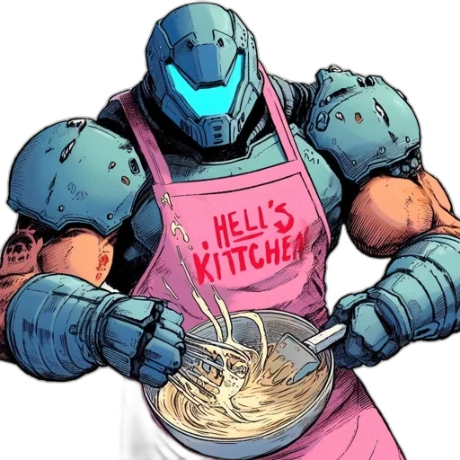 food, robot, weapon, comic book art transparent PNG cut-out