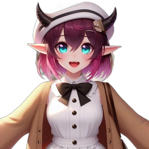 staff, dragon, hat, creature transparent PNG cut-out