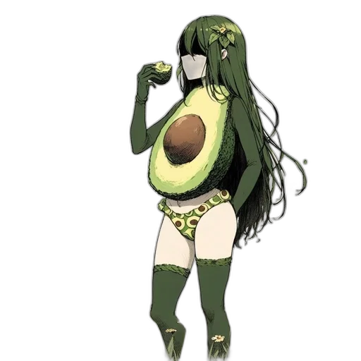 dress, creature, concept art, pixel art transparent PNG cut-out
