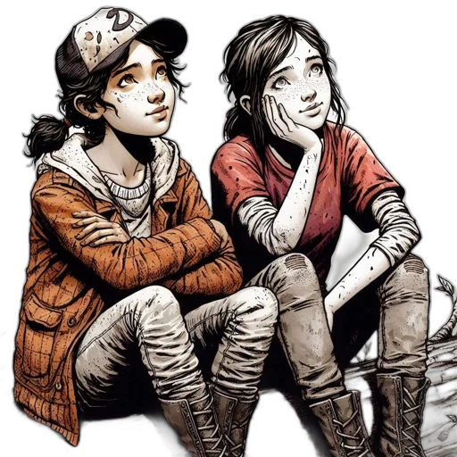 jacket, comic book art, concept art, cartoon transparent PNG cut-out