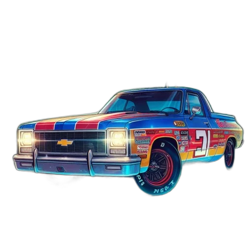 car, concept art, photorealistic, pixel art transparent PNG cut-out