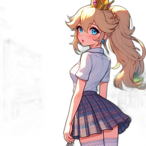 dress, crown, staff, weapon transparent PNG cut-out