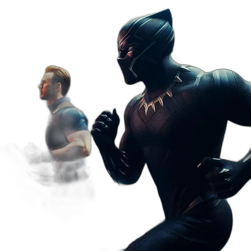 concept art, comic book art, 3d render, black transparent PNG cut-out
