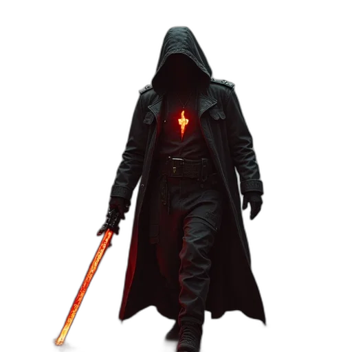 staff, sword, jacket, weapon transparent PNG cut-out