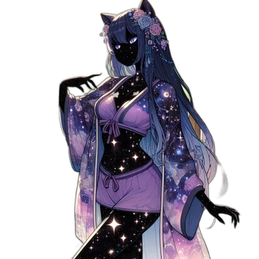 dress, staff, mask, creature transparent PNG cut-out
