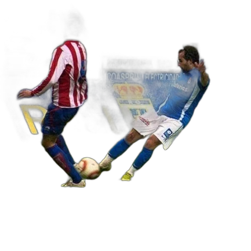 pixel art, soccer, player, blue transparent PNG cut-out