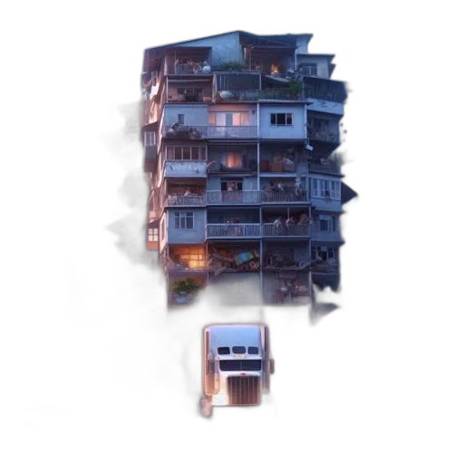 building, furniture, face, robot transparent PNG cut-out