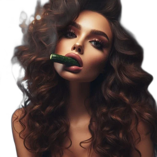 hair, staff, face, jewelry transparent PNG cut-out