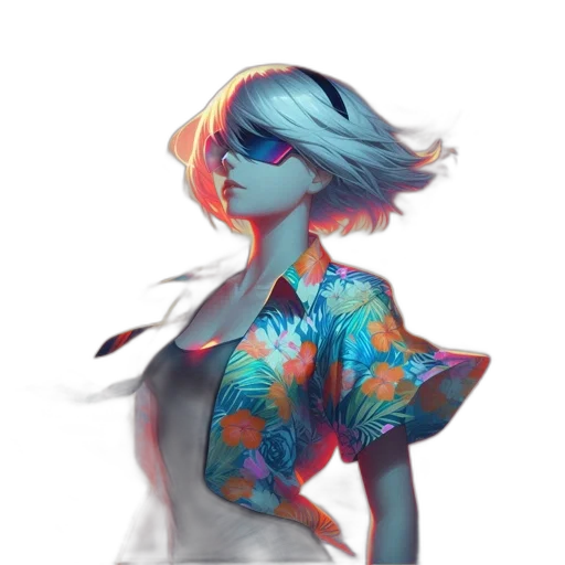dress, jacket, mask, face transparent PNG cut-out