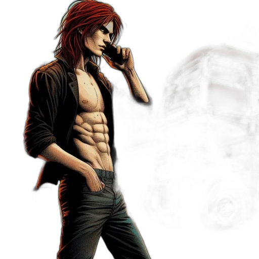 comic book art, concept art, photorealistic, fantasy art transparent PNG cut-out