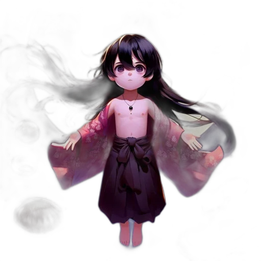 dress, mask, staff, creature transparent PNG cut-out
