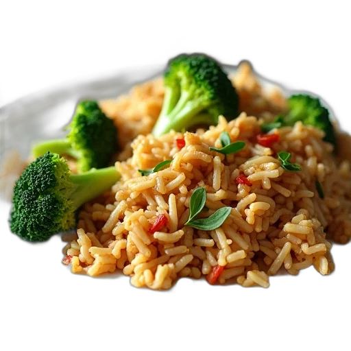 food, plate, stir-fried, rice transparent PNG cut-out