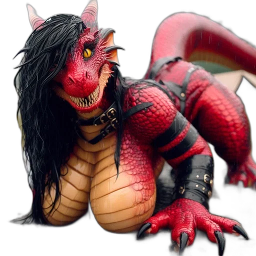 dragon, creature, animal, 3d render transparent PNG cut-out